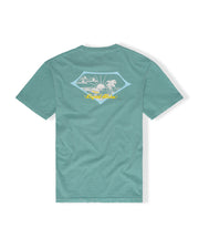 Kona x Jack's Men's "Retro Aloha" S/S Tee - Seafoam