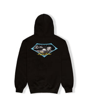 Kona Big Wave X Jack's Surfboards Men's Retro Aloha Pullover Hoodie - Black