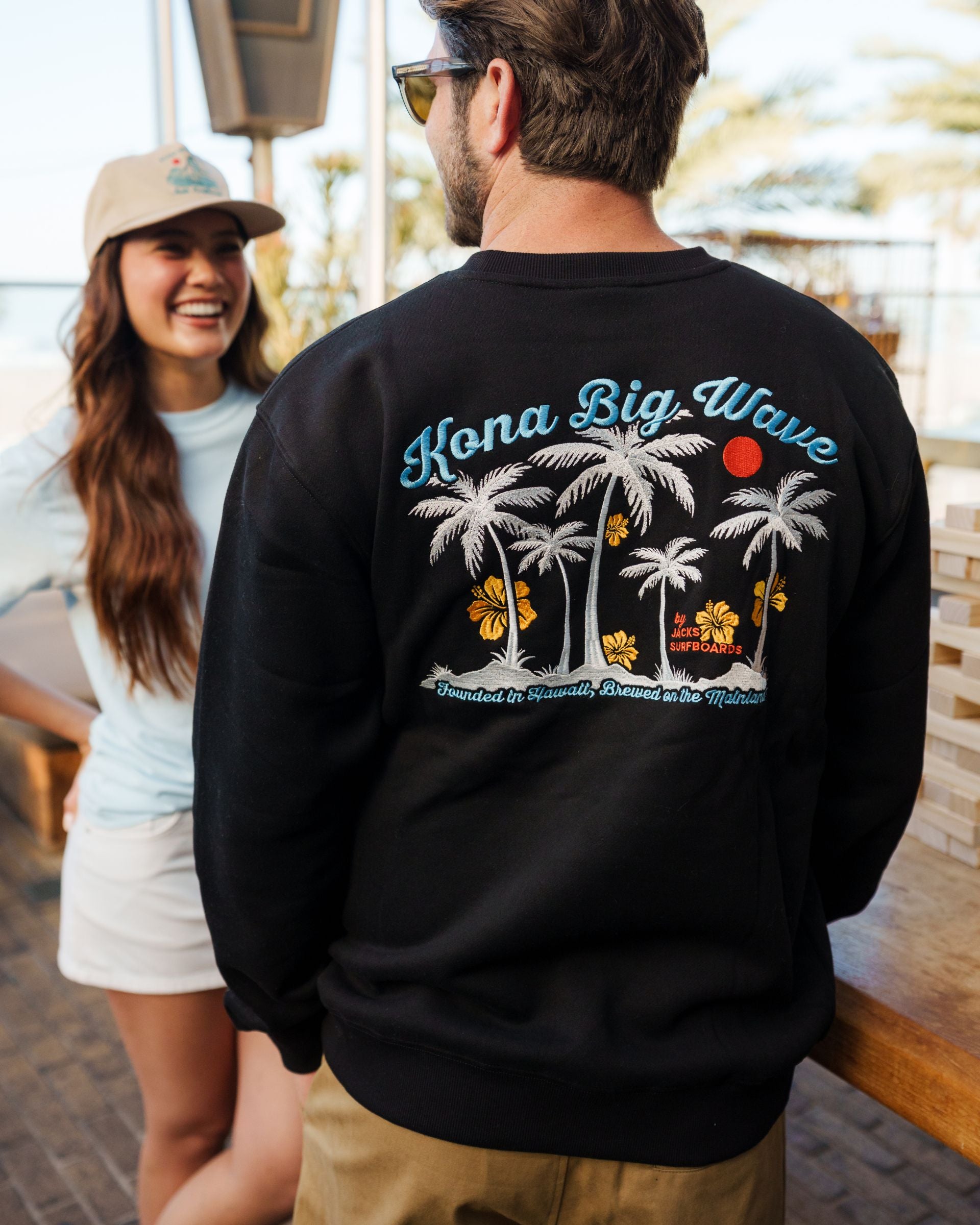 Kona X Jack's Golden Hour Crewneck Sweatshirt - Black
