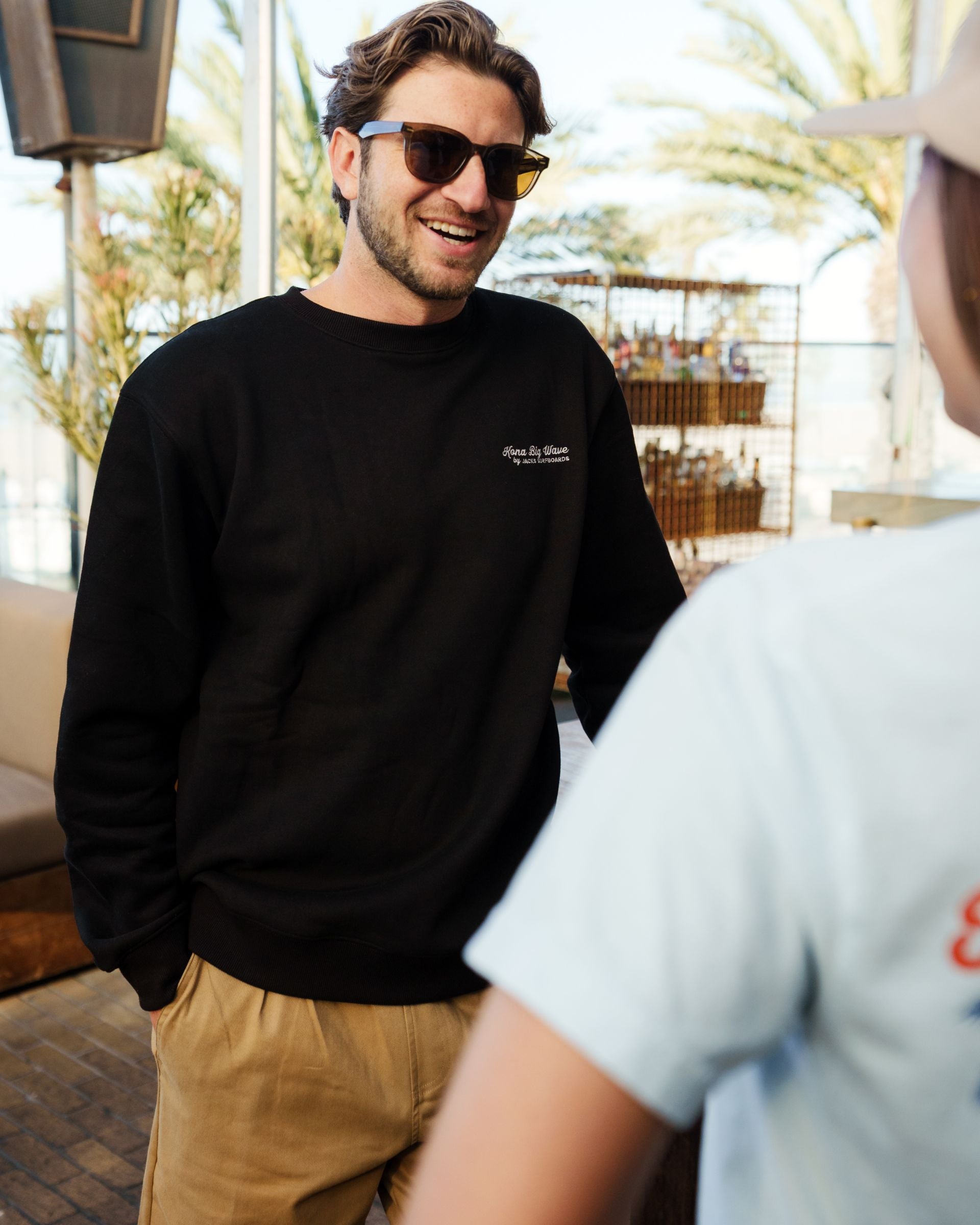 Kona X Jack's Golden Hour Crewneck Sweatshirt - Black