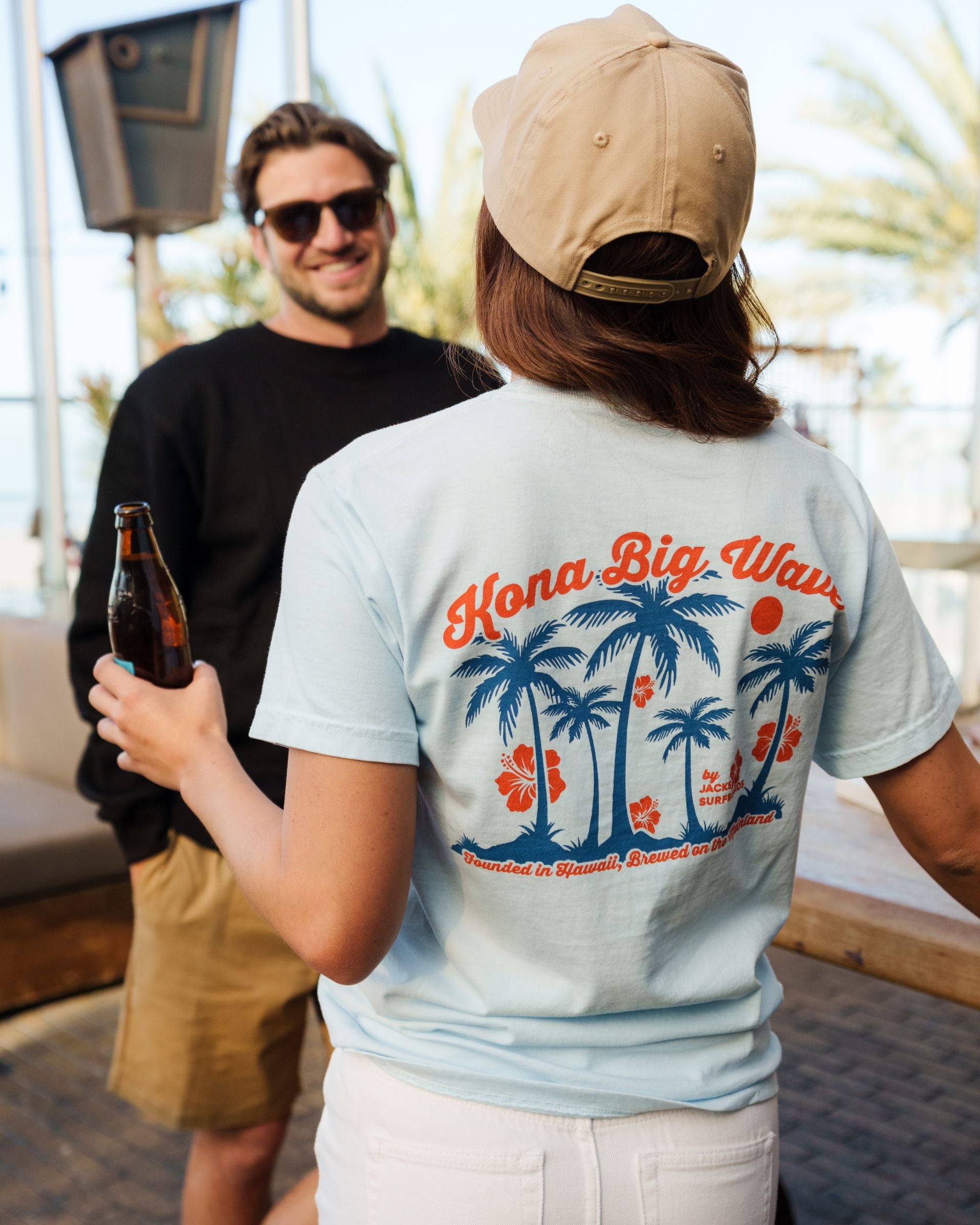 Kona Big Wave x Jack's Men's "Golden Hour" Short Sleeve T-Shirt - Chambray