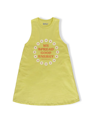 Women's Lightning Bolt Margarita Tank Dress - Yellow