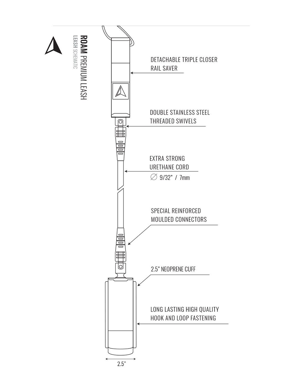 Roam 6' Premium Leash