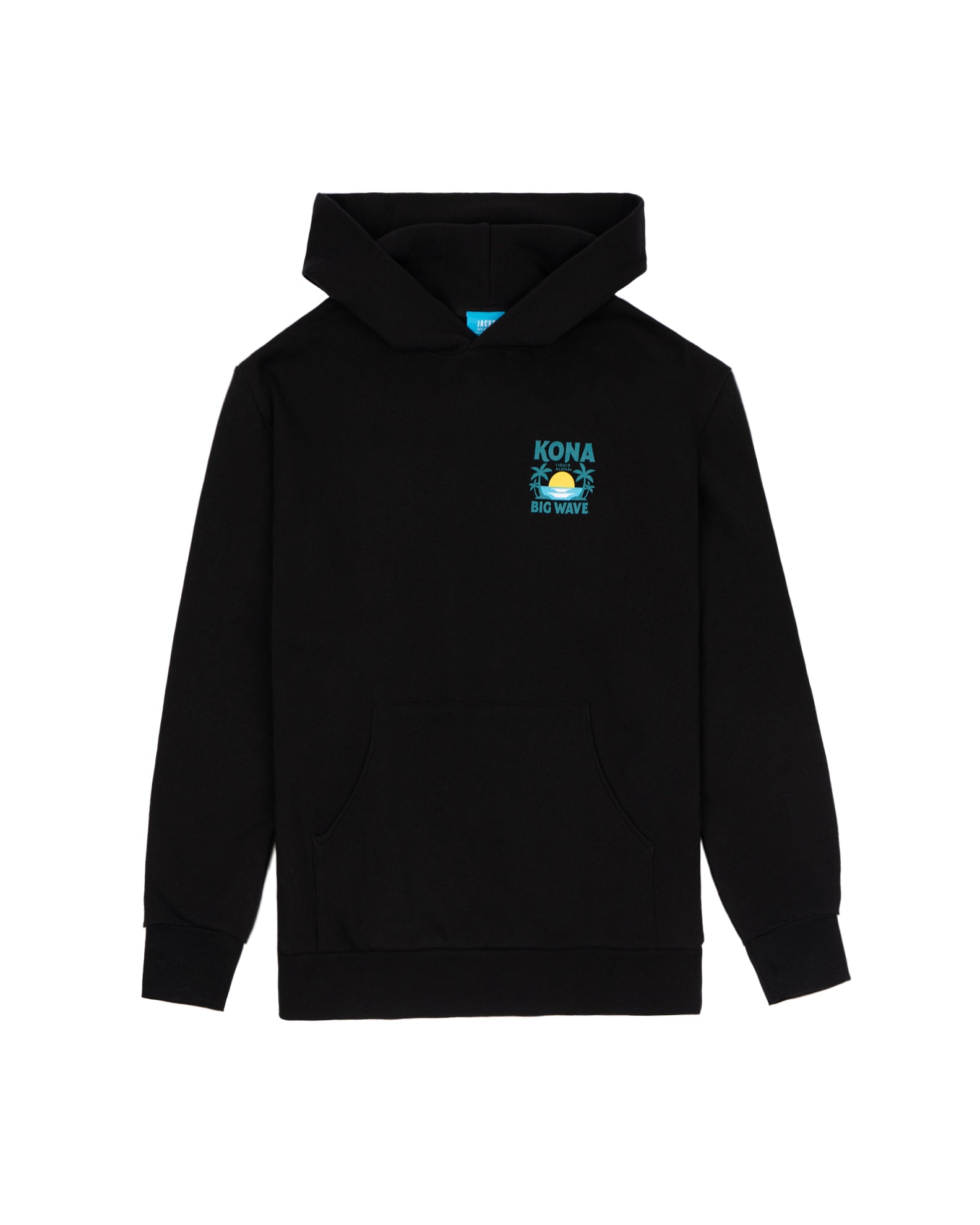 Kona Brewing x Jack's Surfboards Men's "Liquid Aloha" Pullover Hoodie- Black 