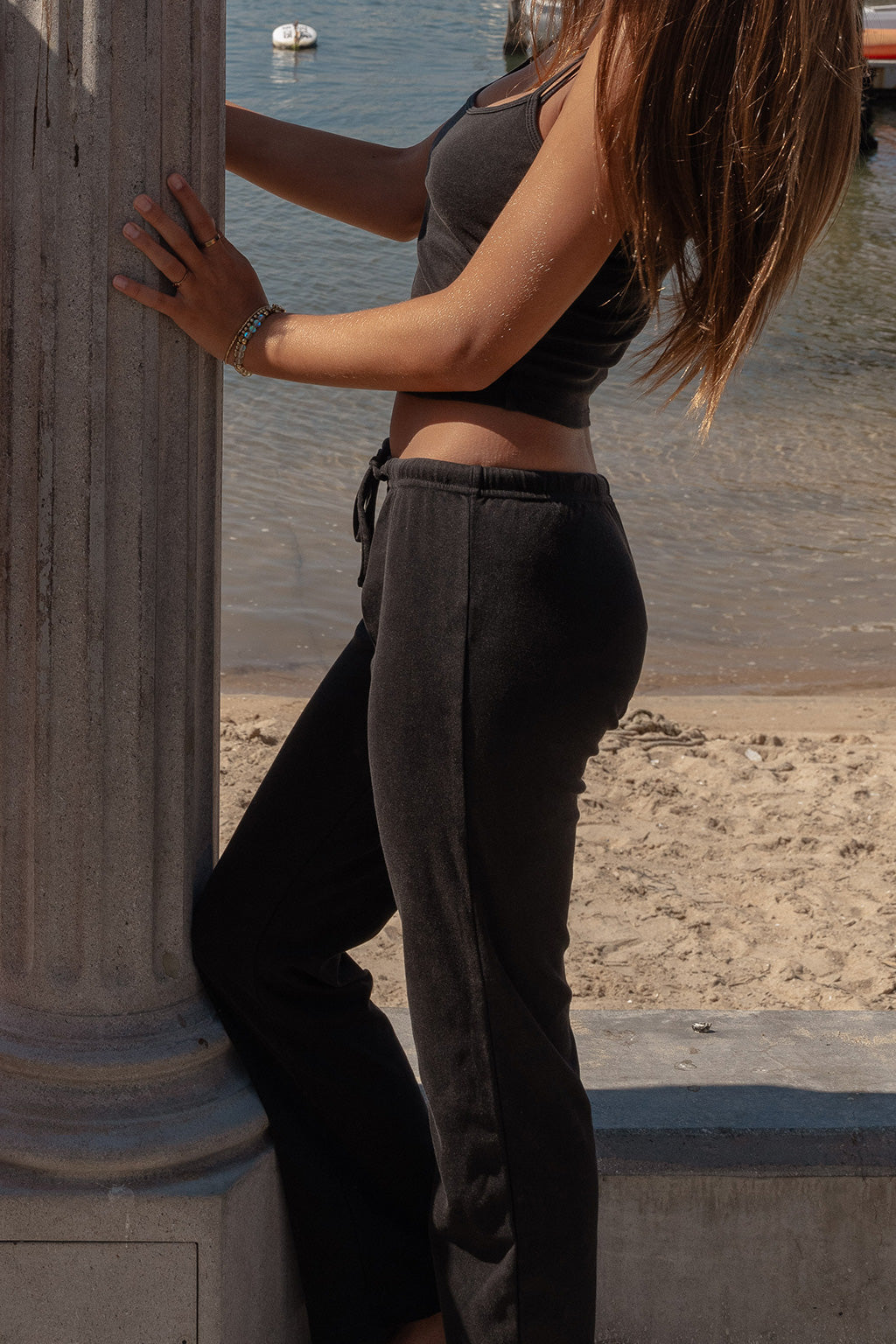 Lele Mar Women's Evie Crop Tank - Brick