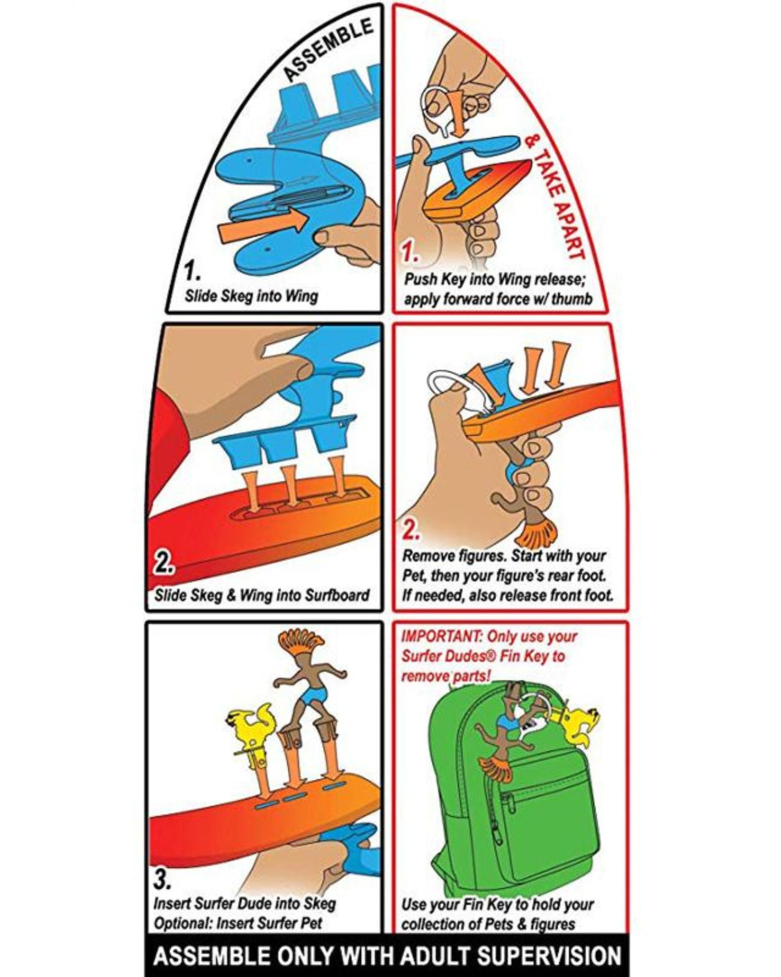 【超絶美品】K2 TT surfer MNS 24cm Surfer Dudes Pearl – Self-Righting Beach Toy | Safari Ltd