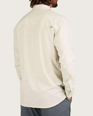 Marsh Wear Men's Lenwood Tech Longsleeve Woven Shirt - Stone