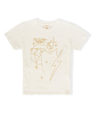 Women's Lightning Bolt Home S/S T-Shirt - Ecru