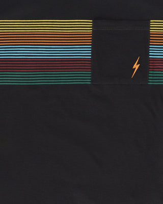 Women's Lightning Bolt Multi Line S/S T-Shirt - Dark Grey