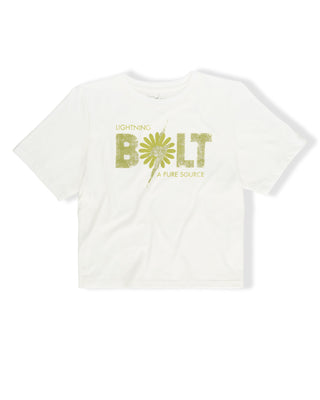 Women's Lightning Bolt Palm S/S T-Shirt - White