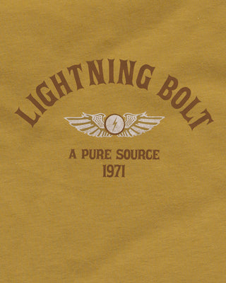 Women's Lightning Bolt Wings S/S T-Shirt - Mustard
