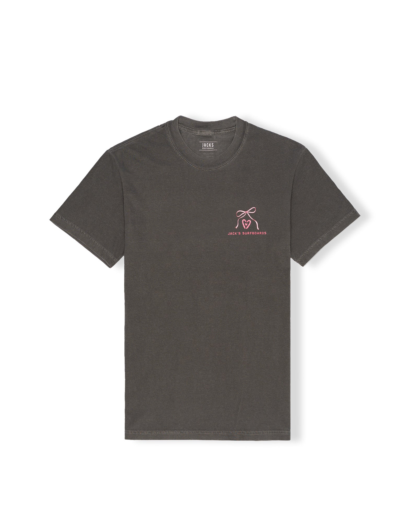 Limited (8-16) Girl's Xmas Bow HW PGMT S/S Tee - Pepper