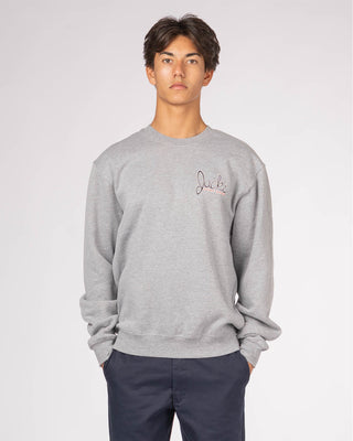 Little Dude Crewneck Pullover Sweatshirt - Heather Gray