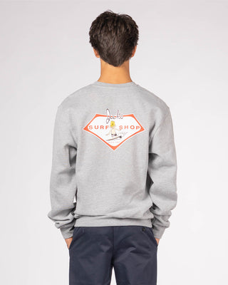 Little Dude Crewneck Pullover Sweatshirt - Heather Gray