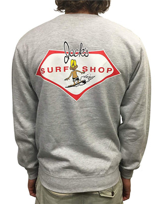 Jack's Surfboards Men's Little Dude Crewneck Pullover Sweatshirt