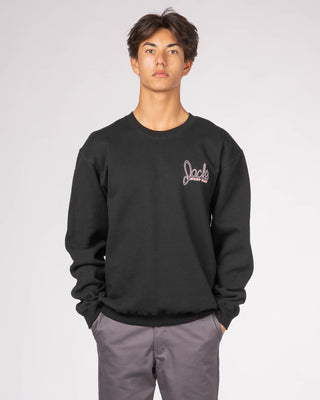 Little Dude Classic Crewneck Pullover Sweatshirt - Black