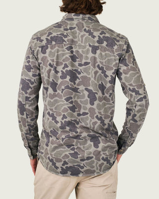Marsh Wear Men's Lobeco Long Sleeve Woven Shirt - Dark Green Mallard Camo
