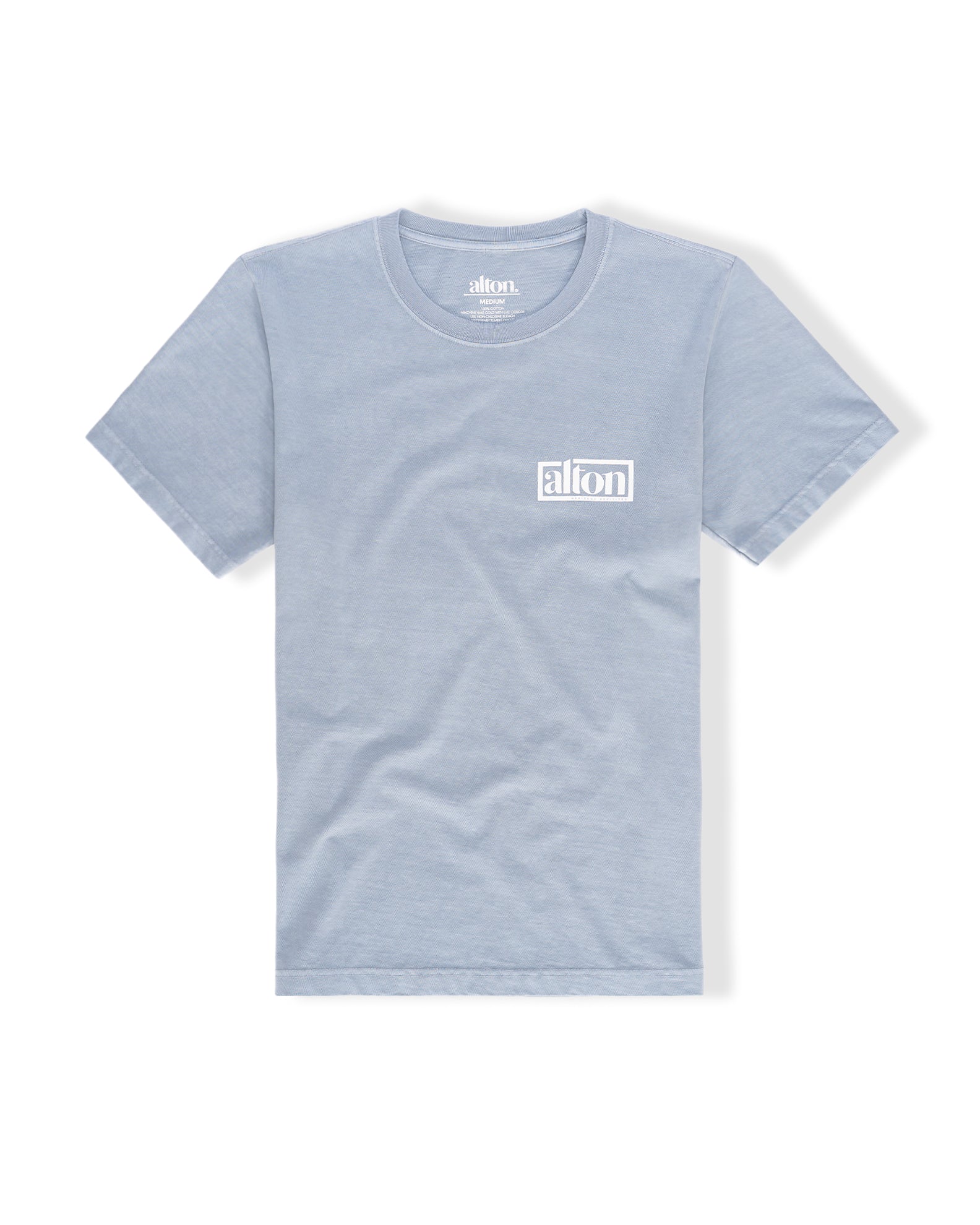Logo Box HW PGMT S/S Tee - Light Washed Denim