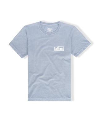 Logo Box HW PGMT S/S Tee - Light Washed Denim