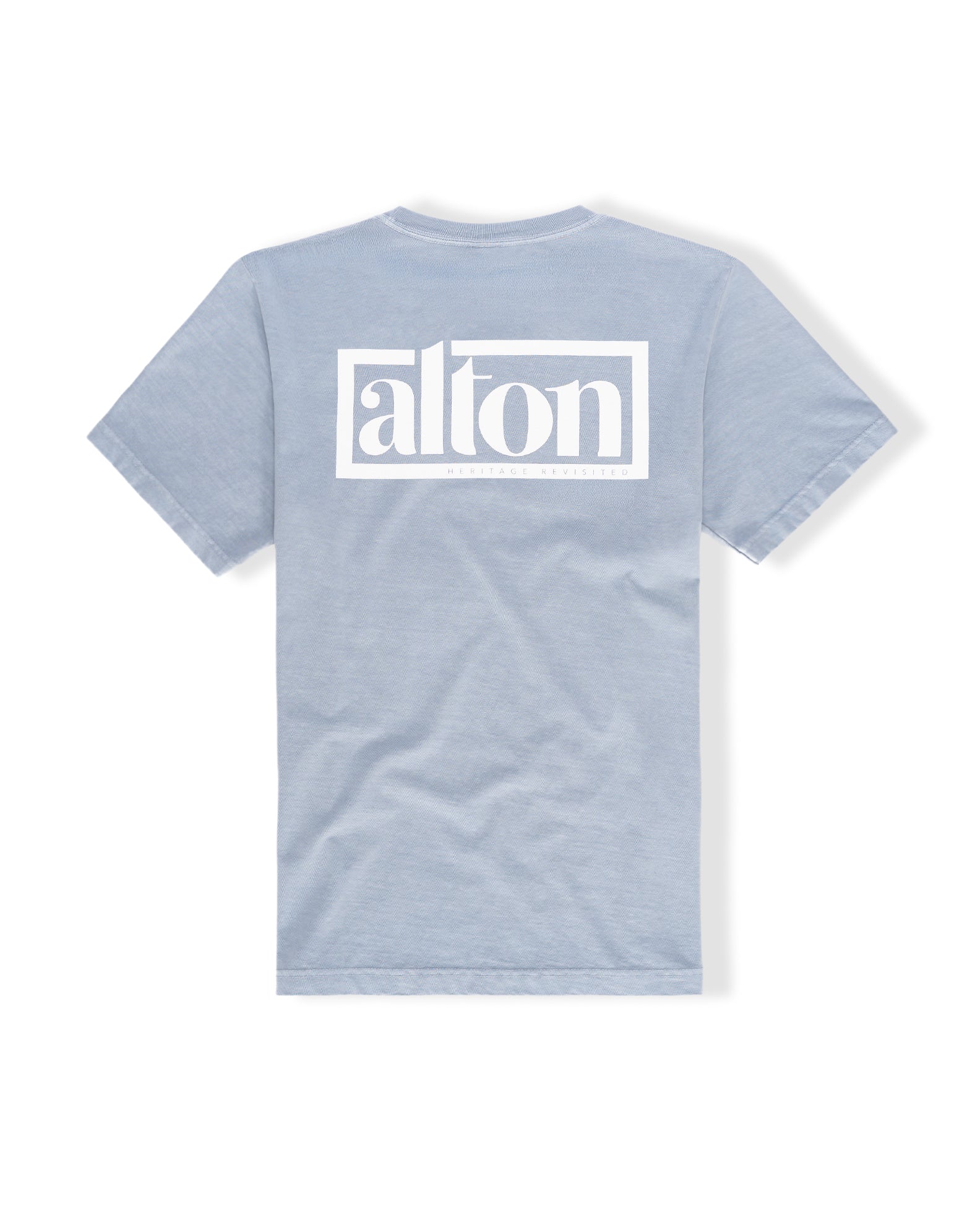 Logo Box HW PGMT S/S Tee - Light Washed Denim