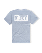 Logo Box HW PGMT S/S Tee - Light Washed Denim