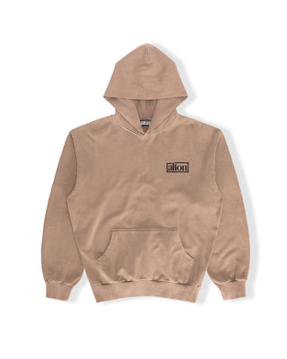 Logo Box Pullover Hoodie - Brown Pigment