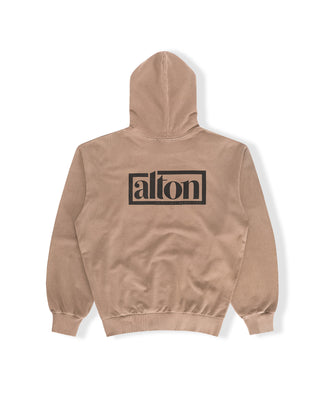 Logo Box Pullover Hoodie - Brown Pigment