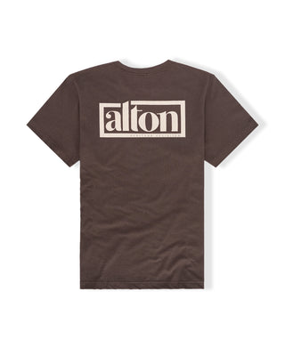 Logo Box S/S Tee - Brown