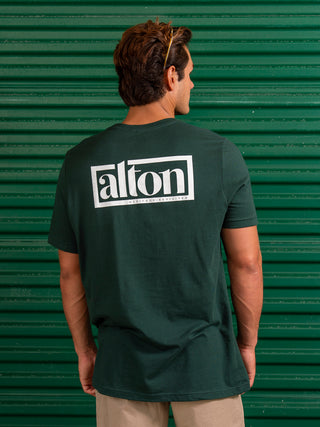 Alton Men's Logo Box Short Sleeve T-Shirt - Forest