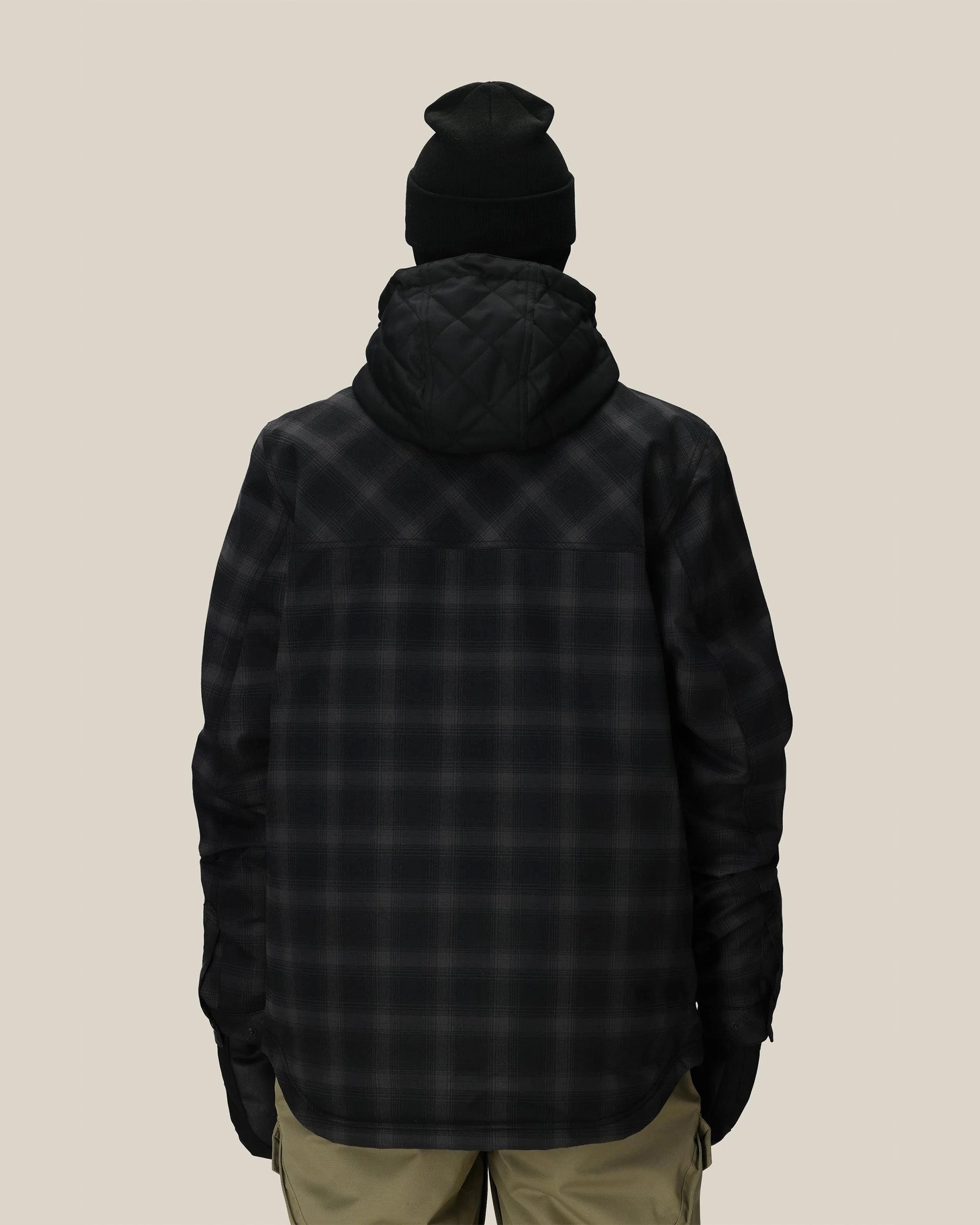 Woodland Insulated Snow Jacket - Black Plaid – Jack's Surfboards