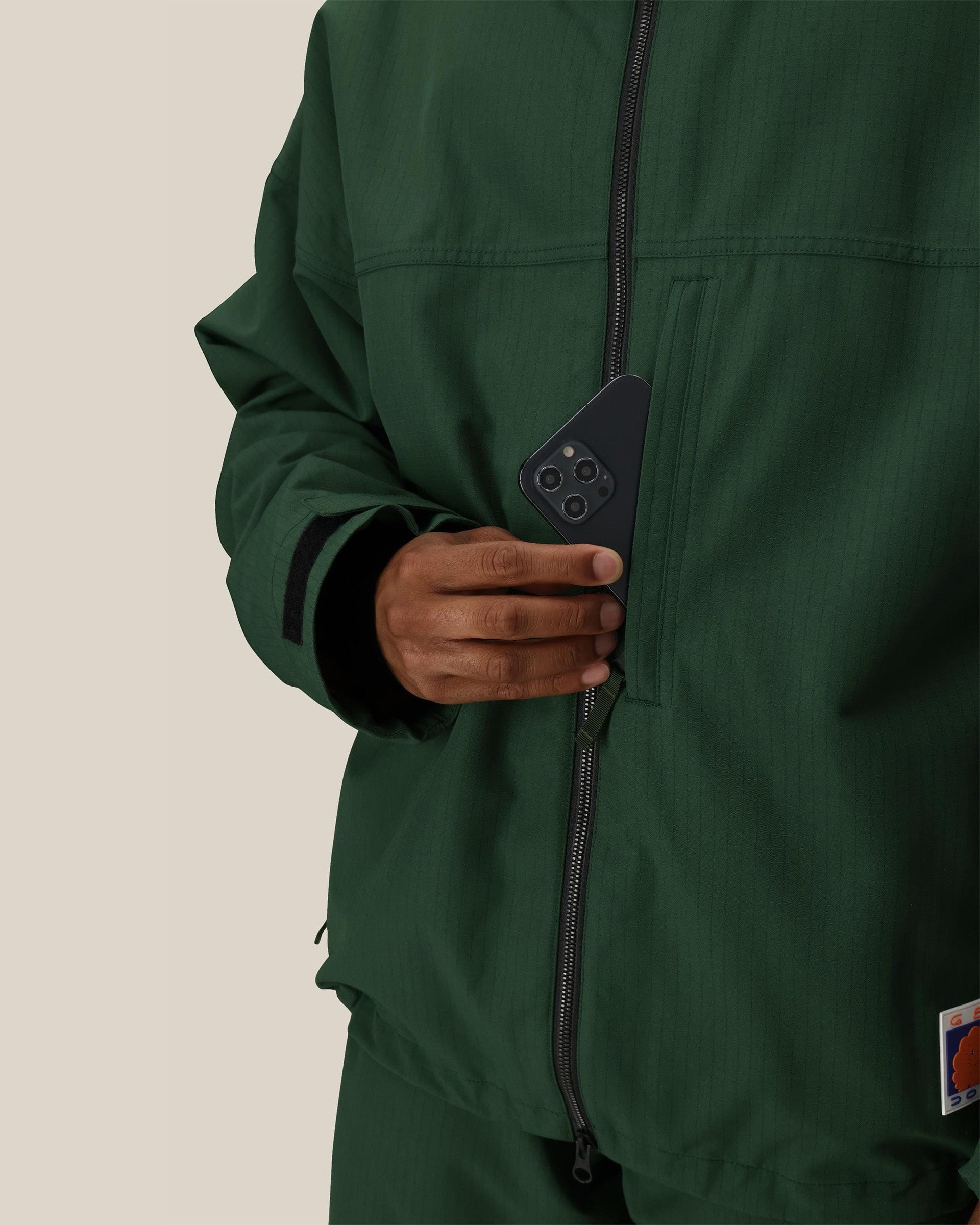 Dojo Jacket - Moss Green Ripstop – Jack's Surfboards
