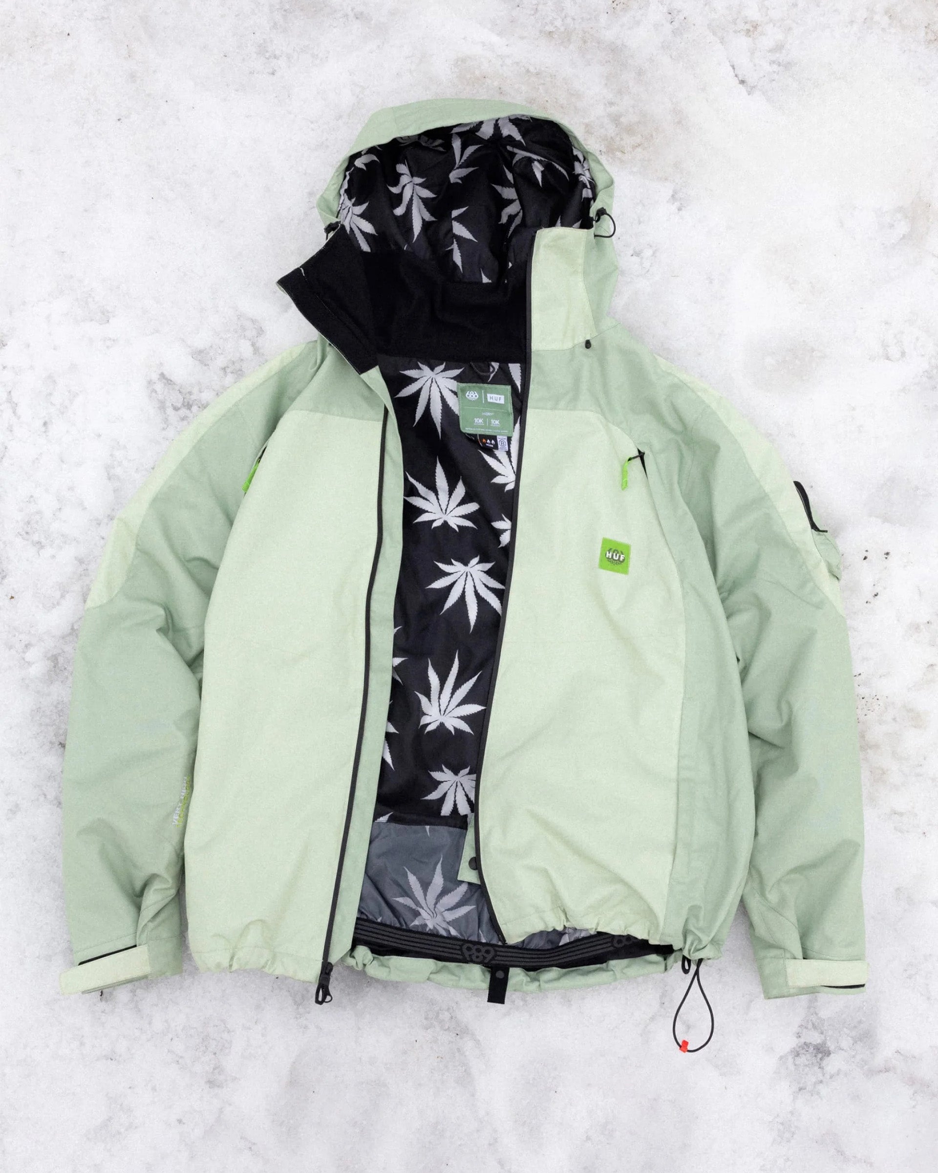 HUF Double H Shell Jacket - Green Colorblock – Jack's Surfboards