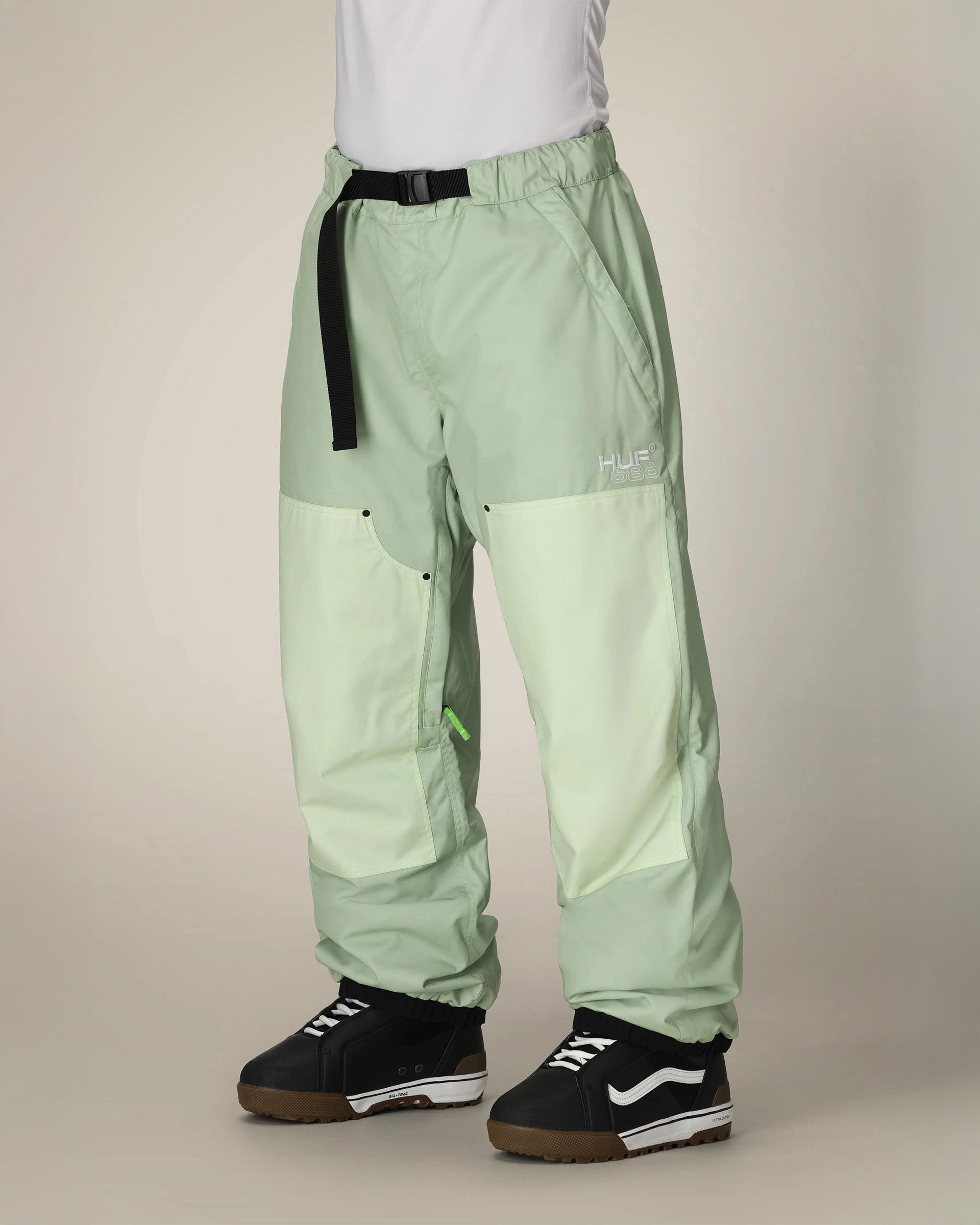 HUF Double H Shell Pants - HUF Green Colorblock – Jack's Surfboards