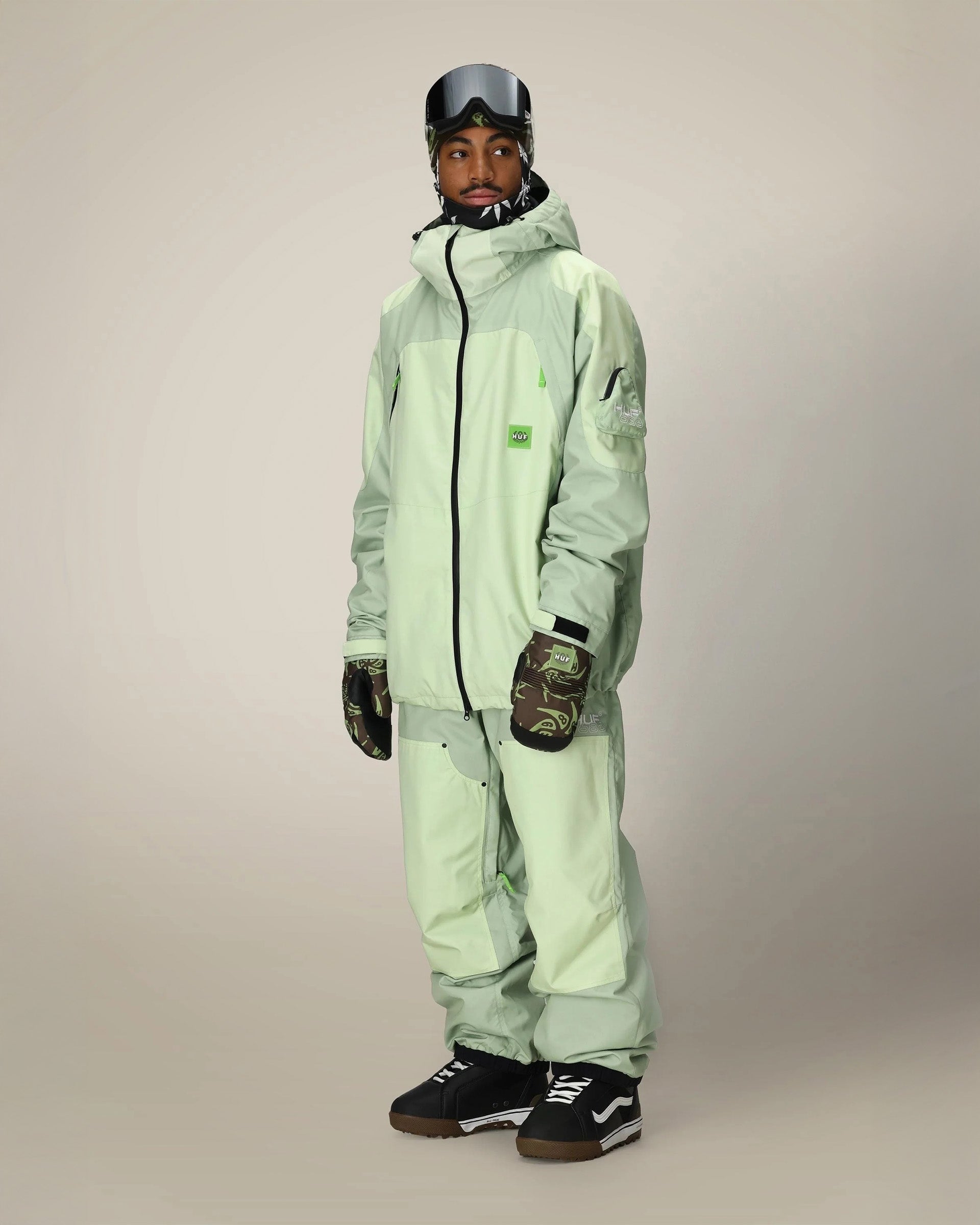HUF Double H Shell Pants - HUF Green Colorblock – Jack's Surfboards