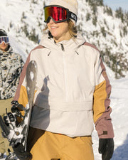 Women's Outline Shell Anorak - Limestone Colorblock