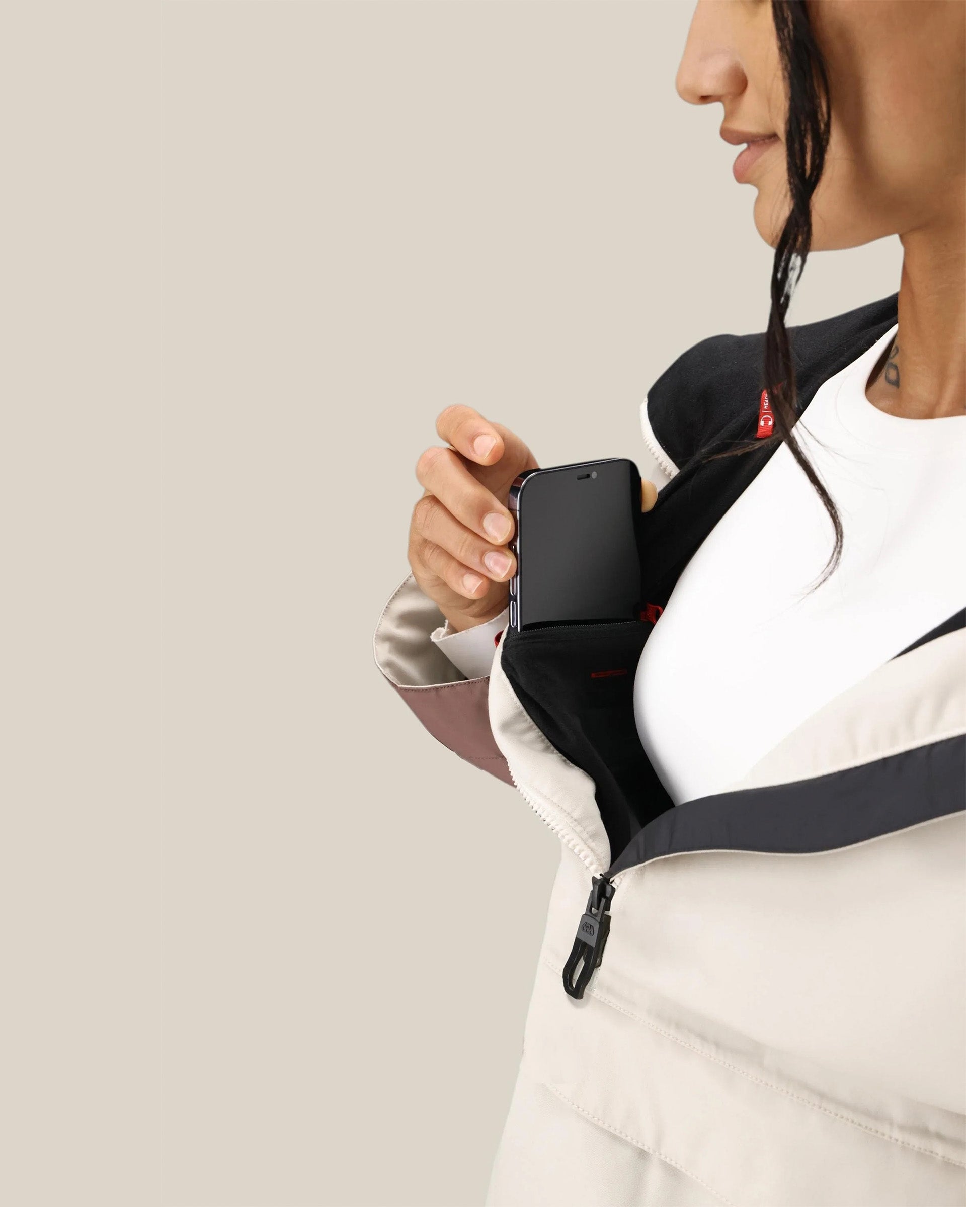 Women's Outline Shell Anorak - Limestone Colorblock