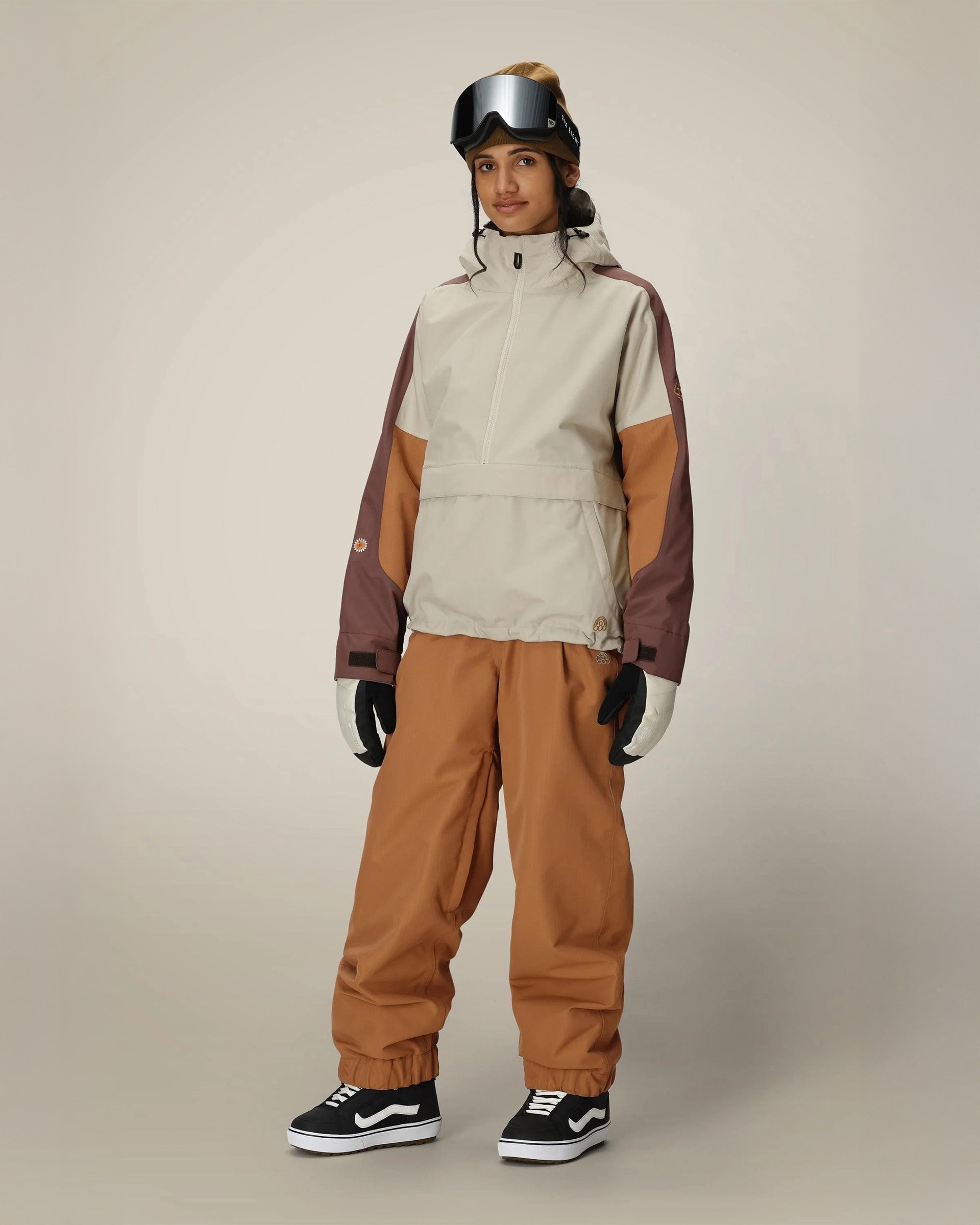 Women's Outline Shell Snow Pants - Caramel Ripstop – Jack's Surfboards
