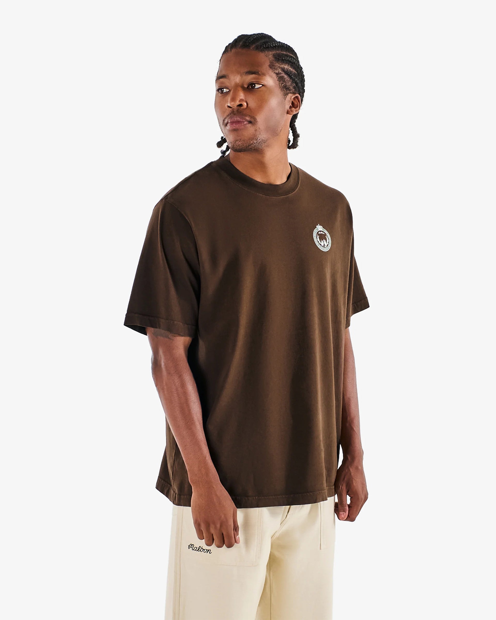 Malbon Bermuda Maxwell S/S T-Shirt - Brown
