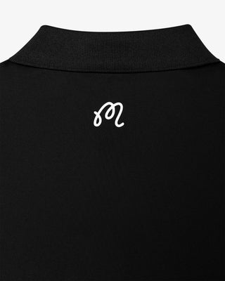 Block Placket Polo - Black