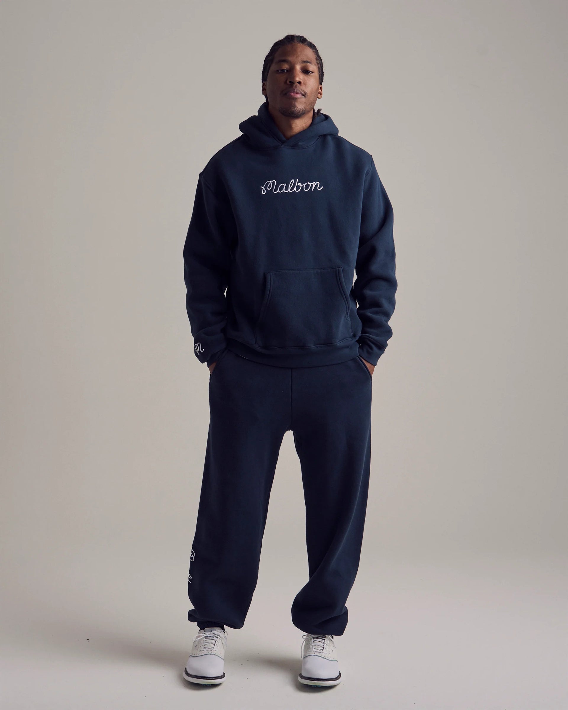 Malbon Clubhouse Sweatpant - Navy