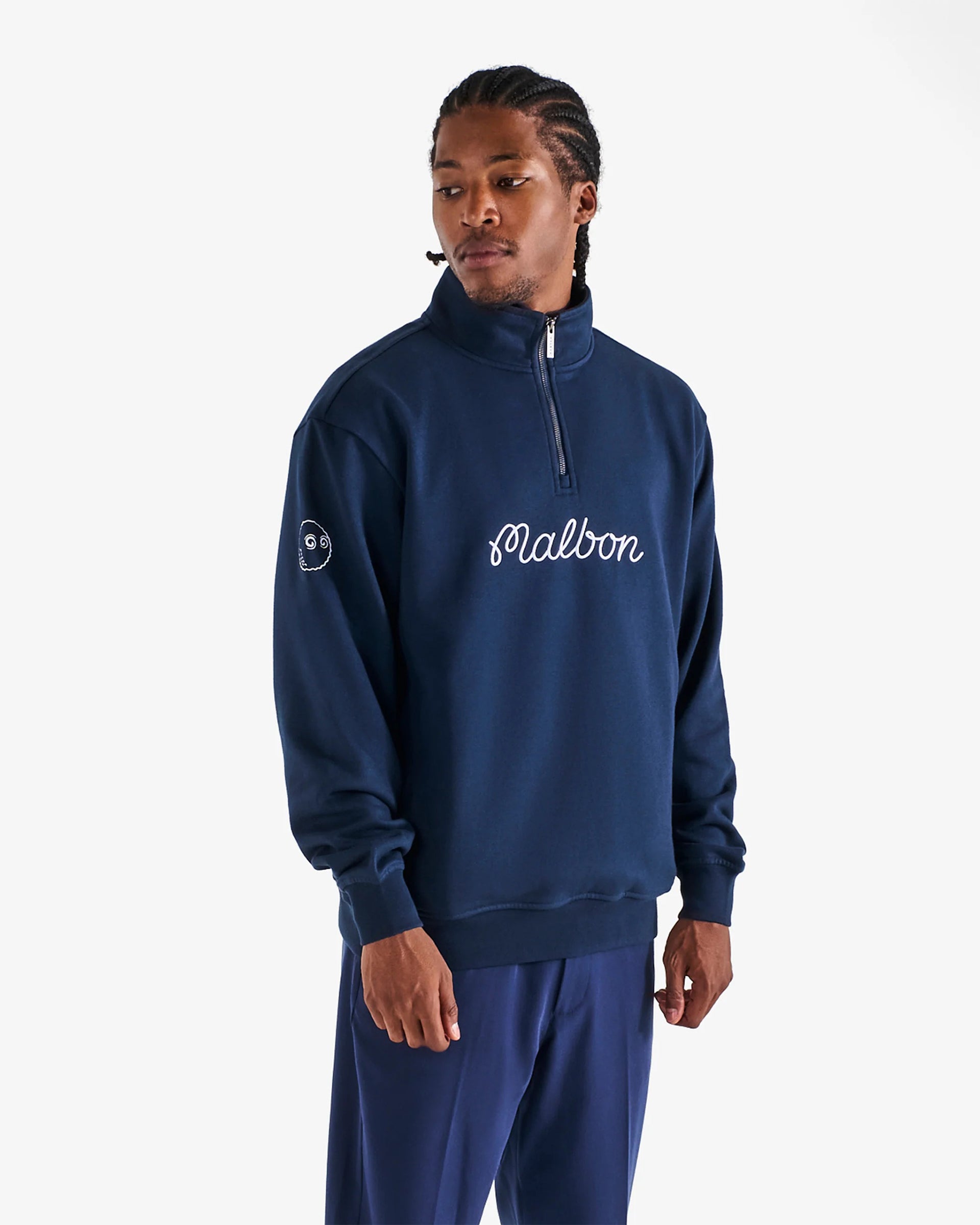 Malbon Collegiate Sweatshirt - Navy