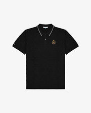 Malbon Crest Knit Polo - Black