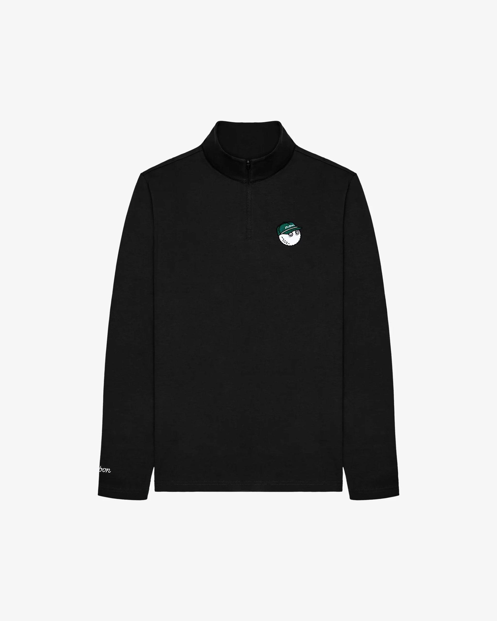 Malbon Performance Quarter Zip Shell Pullover - Black – Jack's