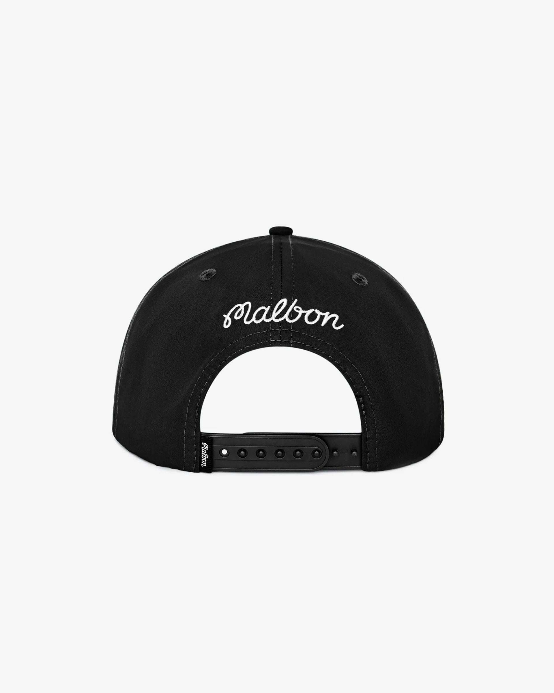 Malbon M Snapback Hat - Black