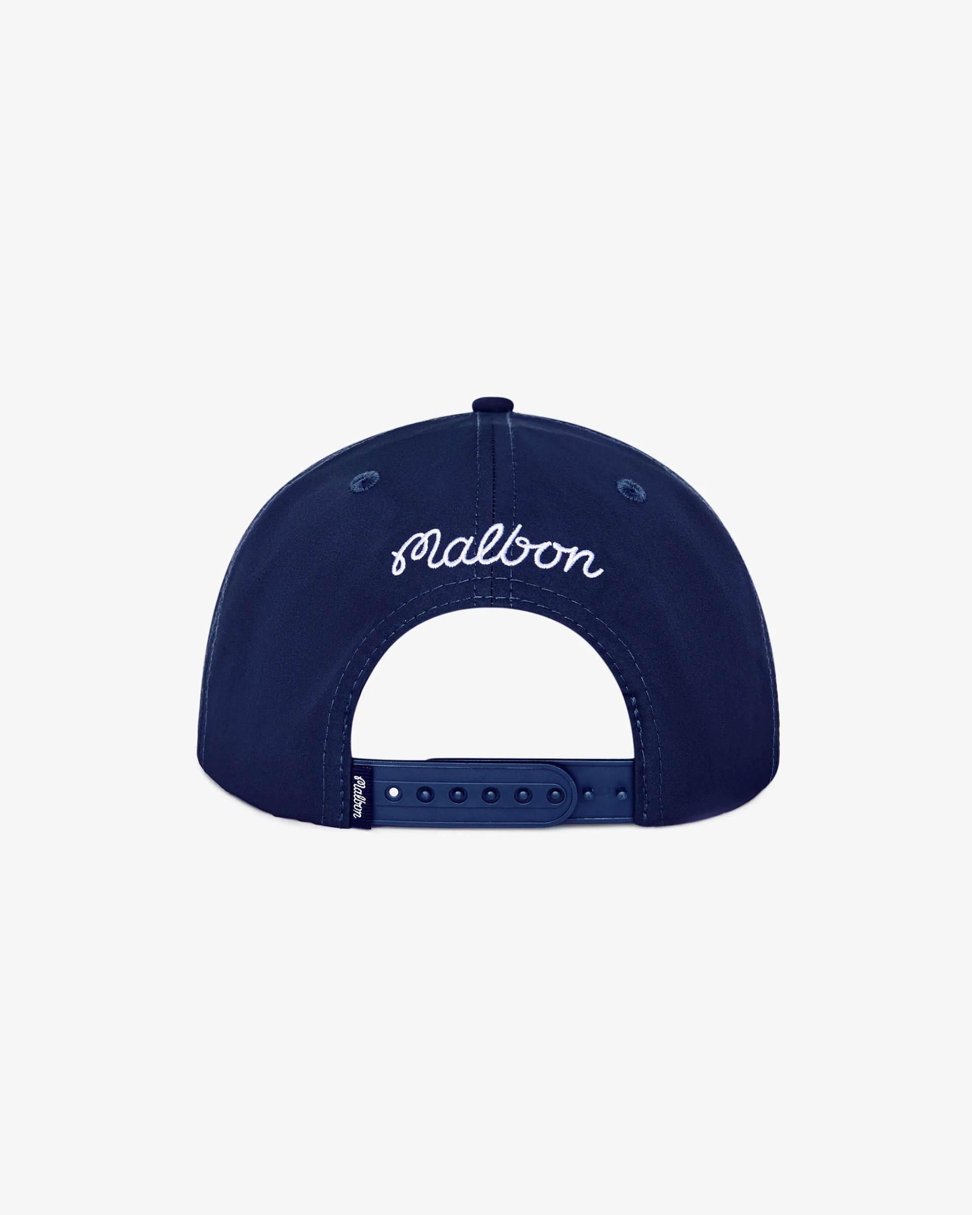 Malbon M Snapback Hat - Navy