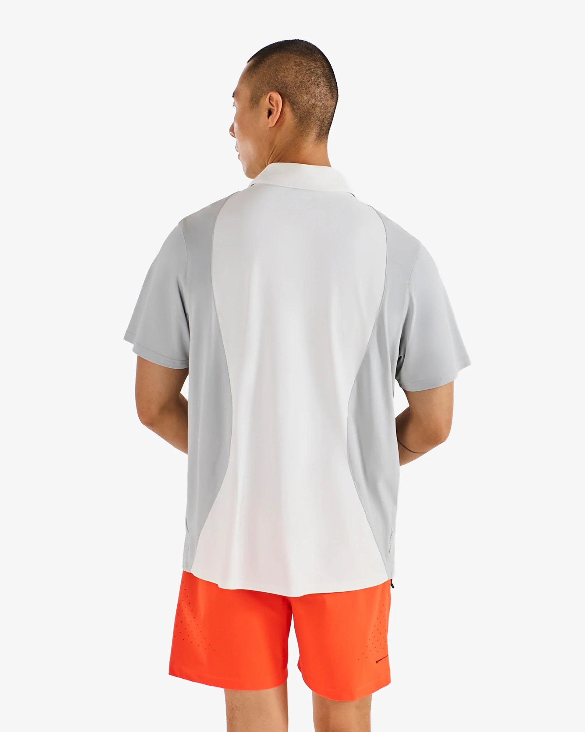 Malbon Performance Pique Polo - White/Silver – Jack's Surfboards