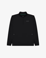 Malbon Performance Quarter Zip Shell Pullover - Black