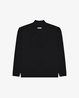 Malbon Performance Quarter Zip Shell Pullover - Black