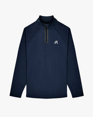 Malbon Performance Raglan Quarter Zip - Navy