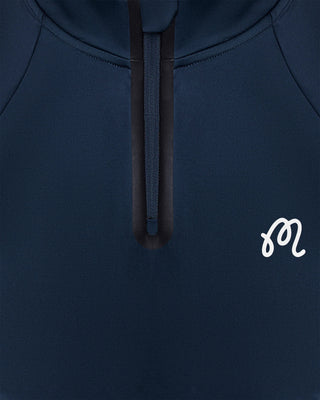 Malbon Performance Raglan Quarter Zip - Navy